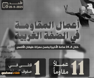 مرکز پژوهشی معطی منتشر کرد؛

 11 عملیات مقاومتی در کرانه باختری در 24 ساعت اخیر+ نمودار