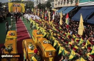 تشییع باشکوه پنج شهید در جنوب لبنان