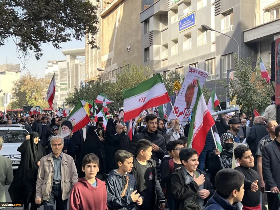 تصاویر مراسم  راهپیمایی 13 آبان در تهران از قاب دوربین خبرگزاری قدس 2