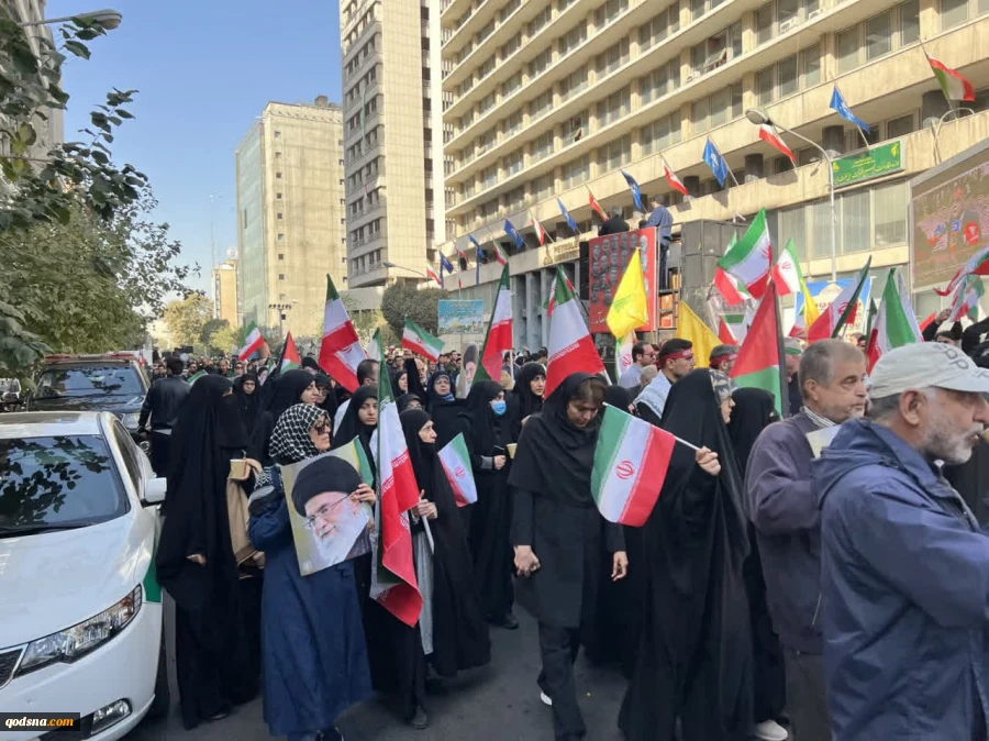تصاویر مراسم  راهپیمایی 13 آبان در تهران از قاب دوربین خبرگزاری قدس 3