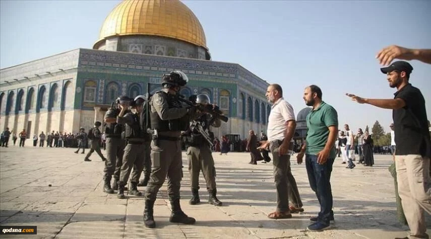تعرض شهرک‌نشینان صهیونیست به مسجدالاقصی تحت حمایت پلیس اشغالگر 2