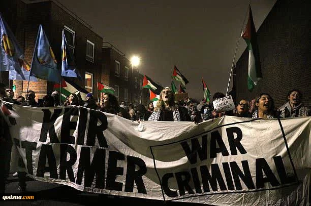 تظاهرات حمایت از فعالان  زندانیِ حامی فلسطین در انگلیسی 2