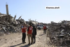 تصاویری از مبارزان گردان‌های قسام حین عملیات جستجو برای یافتن جسد اسرای صهیونیست در اردوگاه جبالیا در شمال نوار غزه