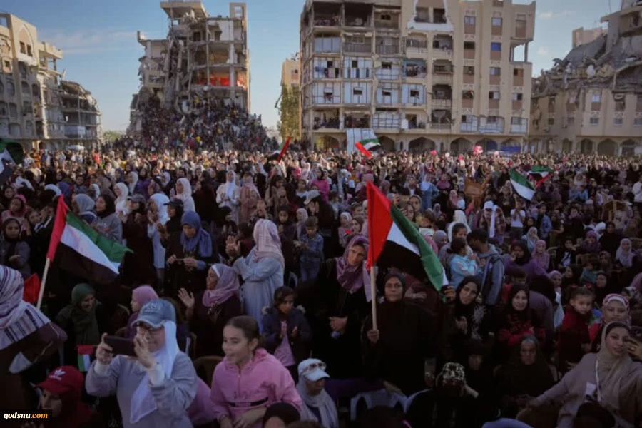 ۵۴ زوج زندگی خود را بر خرابه‌های غزه  آغاز کردند 4