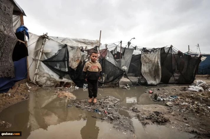 ۹۰۰ هزار آواره فلسطینی درگیر سرما 2