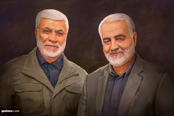 بغداد.. احياء ذكرى استشهاد أبي مهدي المهندس وقاسم سليماني بشارع المطار
 2