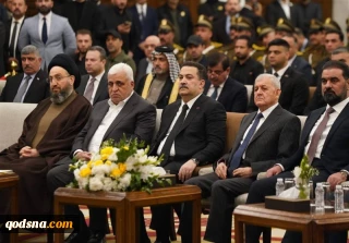 مراسم ششمین سالگرد سردار سلیمانی و المهندس در  بغداد؛

نخست وزیر عراق: فرماندهان مقاومت نقش تعیین کننده در عملیات پیروزی بر داعش داشتند/ رئیس جمهور عراق: مسئولیت ملی و اخلاقی مااست که فداکاری این شهدا را فراموش نکنیم