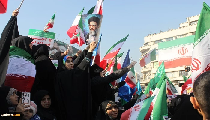 مسيرات شعبية كبرى في طهران ضد أعمال الشغب والمخربين 4