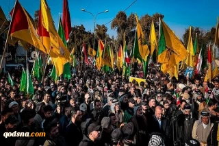 تجمع حماسی مردم موصل در حمایت از ایران