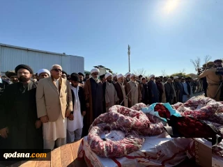 تشییع پیکرهای شهدای جنایت تروریستی در مسجد شیعیان اسلام‌آباد