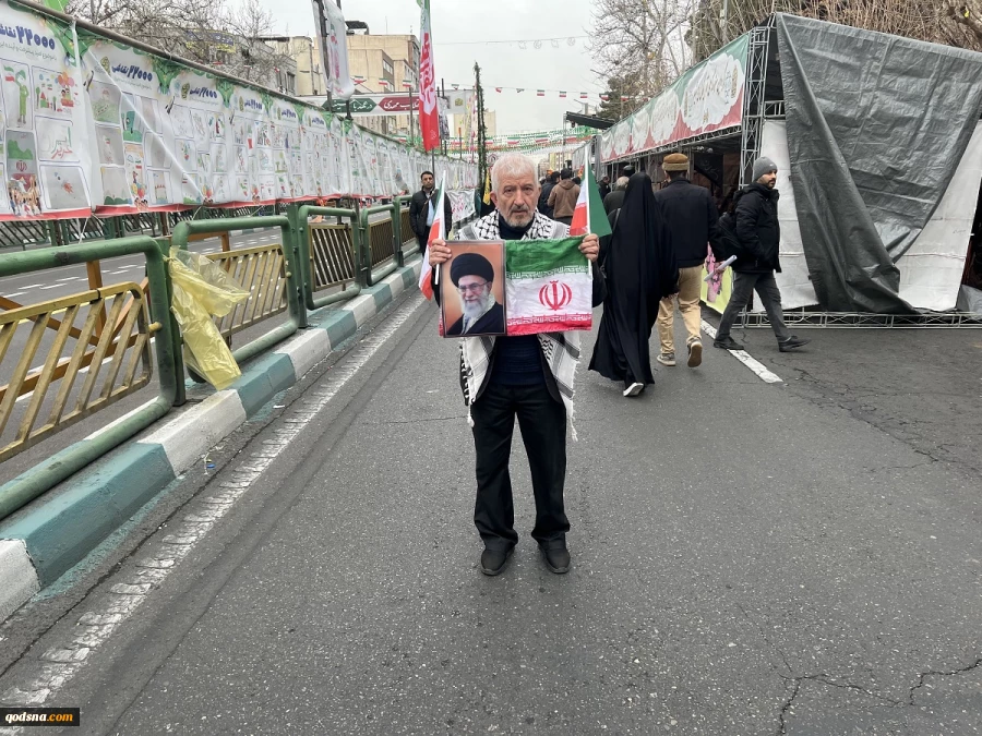 راهپیمایی 22 بهمن از قاب دوربین خبرنگارخبرگزاری قدس (قدسنا)  2