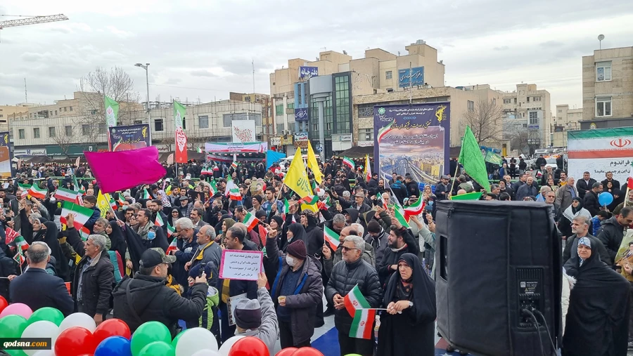 راهپیمایی 22 بهمن از قاب دوربین خبرنگارخبرگزاری قدس (قدسنا) 5