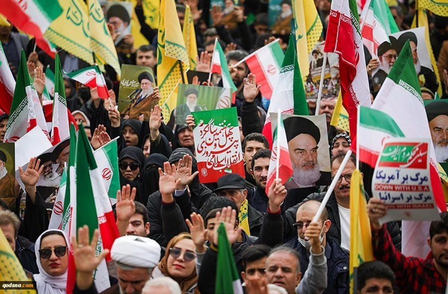 راهپیمایی 22 بهمن از قاب دوربین خبرنگارخبرگزاری قدس (قدسنا) 2