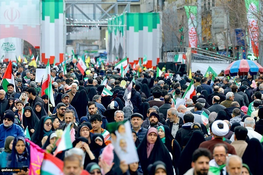 راهپیمایی 22 بهمن از قاب دوربین خبرنگارخبرگزاری قدس (قدسنا) 3