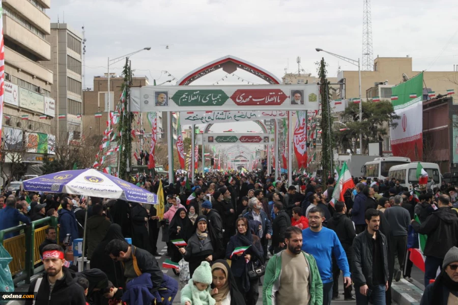 راهپیمایی پرشکوه یوم الله 22 بهمن از قاب دوربین خبرگزاری قدس ( قسمت 2 ) 2