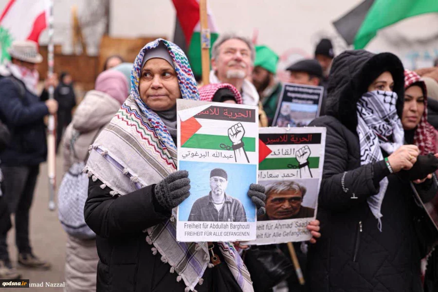 تجمع حامیان فلسطین در برلین 7