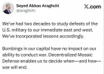 Iran will decide how and when war will end: Araghchi
