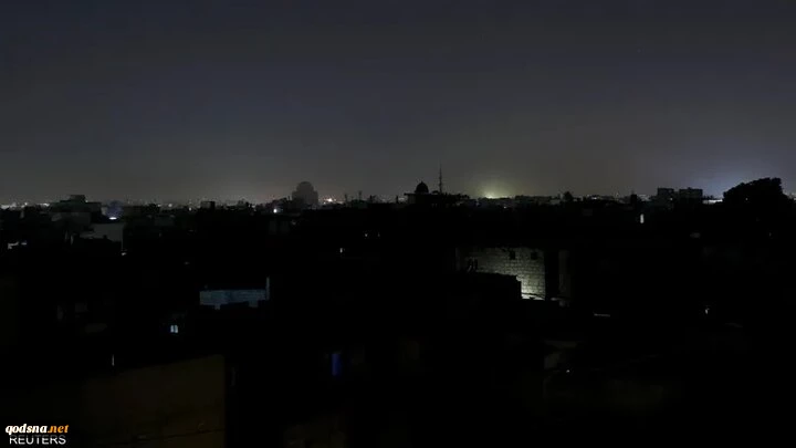 قطع گسترده برق در مرکز اراضی اشغالی بعد از حمله موشکی ایران 2