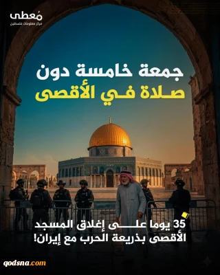 پنجمین هفته متوالی مسدودی مسجدالاقصی به بهانه جنگ با ایران
