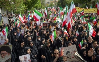 راهپیمایی «دختران جانفدا ایران» در تهران