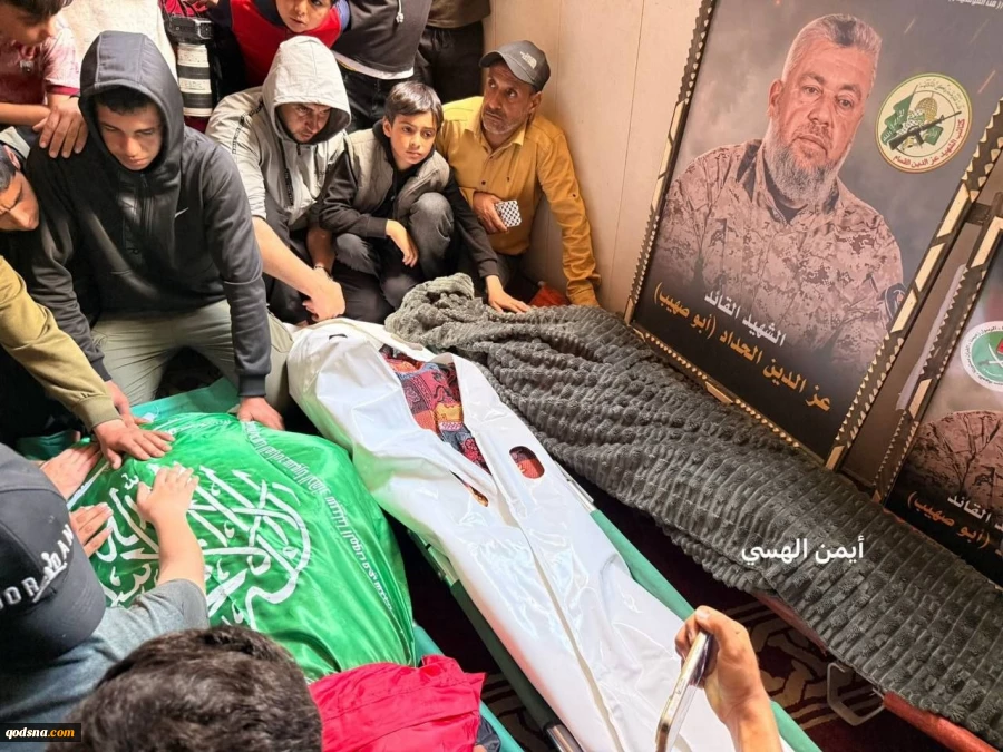 تشييع القائد العام لكتائب القسام عز الدين الحداد 8