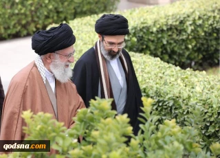 انتشار تصویر ویژه از رهبر انقلاب در کنار امام شهید به مناسبت عید غدیر