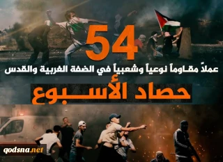 مرکز پژوهشی آماری معطی گزارش داد؛

54 عملیات مقاومتی در یک هفته اخیر/ ثبت میانگین 8 عملیات در هر روز+ عکس