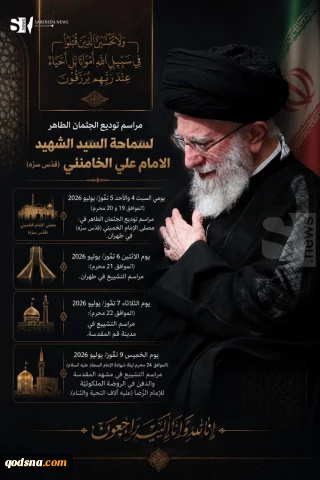 مراسم توديع الجثمان الطاهر لسماحة السيد الشهيد الامام علي الخامنئي (قدّس سرّه)..