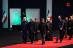 مراسم وداع الشهيد الإمام الخامنئي في مصلى طهران  42