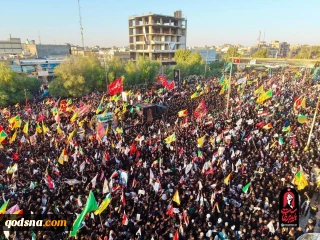 حشود مليونية عراقية تشيّع الإمام الشهيد في النجف الأشرف