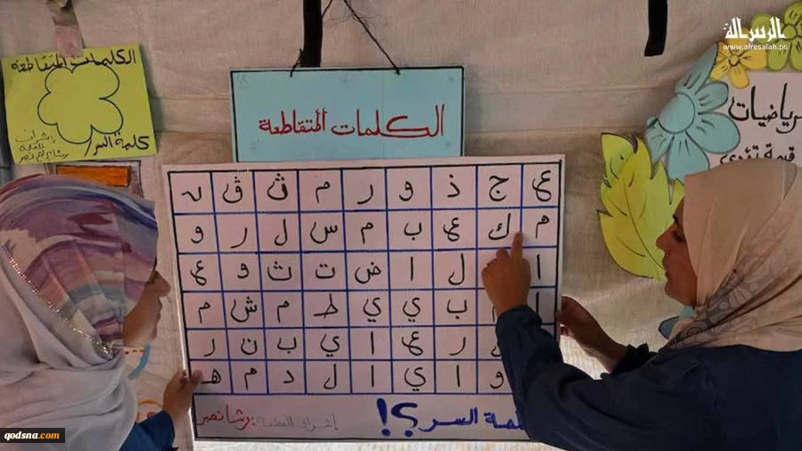أطفال يعرضون أعمالهم الفنية في معرض «ألم وأمل» بمواصي خان يونس 2