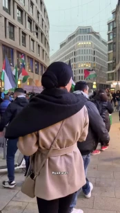 تظاهرات حامیان فلسطین در هامبورگِ آلمان