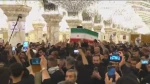 پیکر رهبر شهید در حرم مطهر امیرالمؤمنین(ع)